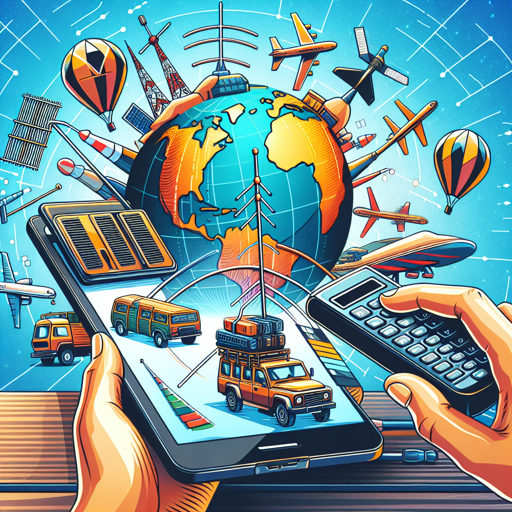 Antenas portátiles sobre un mapa global, representando la radioafición y tecnología móvil. banner