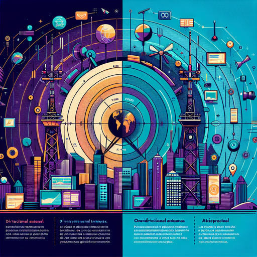 Comparativa entre antenas direccionales y omnidireccionales para radioafición y tecnología. banner
