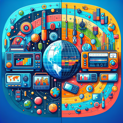 Comparativa visual entre la radio digital y analógica en tecnología de comunicación global. banner