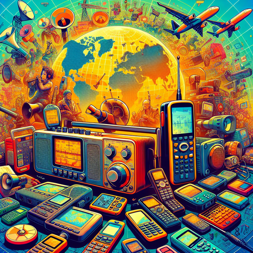 Evolución de equipos de radio desde grandes dispositivos hasta radios compactas. banner