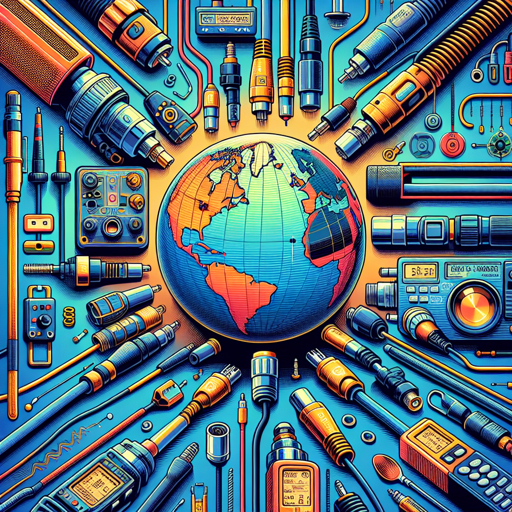 Cables y conectores esenciales para equipos de radio y tecnología de comunicación global. banner