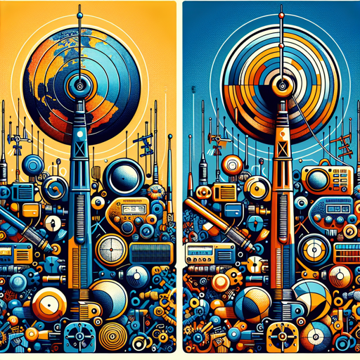 Comparativa visual de antenas populares en radioafición y tecnología. banner