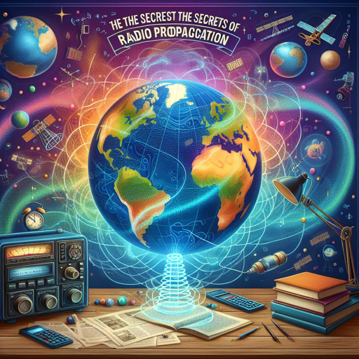 Gráfica ilustrativa que muestra el recorrido de las ondas de radio alrededor del mundo, destacando su propagación y conexión global en la radioafición.